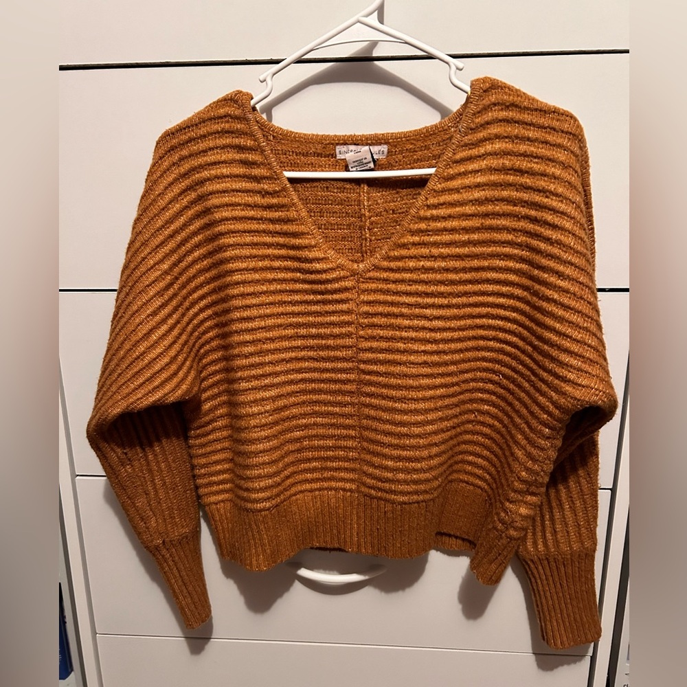 Cropped Fall Sweater